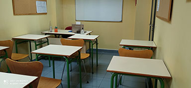 Aula de Academia de Inglés en el paseo de Extremadura
