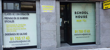 Vista exterior de Academia de Inglés en el centro de Madrid