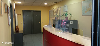 Vista interior de Academia de Inglés en el centro de Madrid